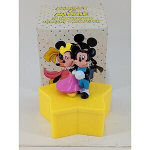 Vtg 1989 Mickey & Minnie in Hollywood Jewelry Organizer Pins in Box Disney Avon